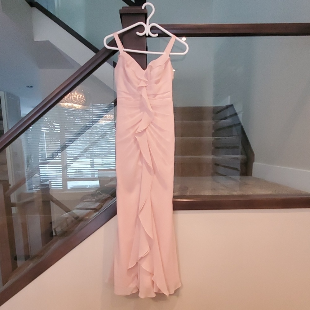 Vera Wang Size 0 Bridesmaid Prom Gown Blush Dress
